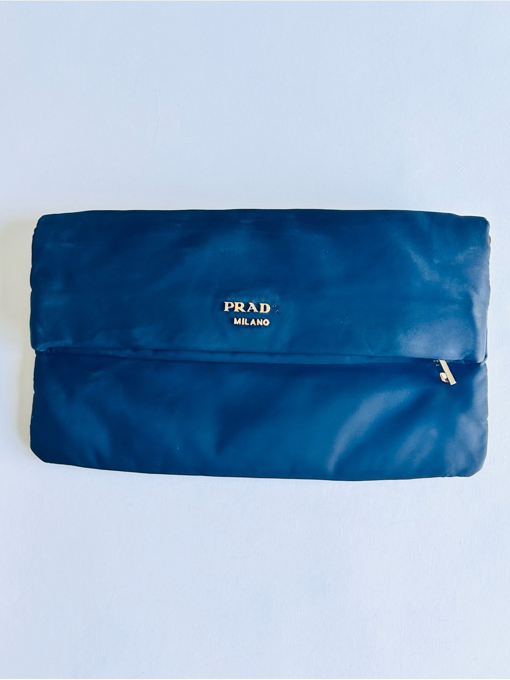 Prada Black Nylon Fold-Over Clutch - Picture 2 of 13
